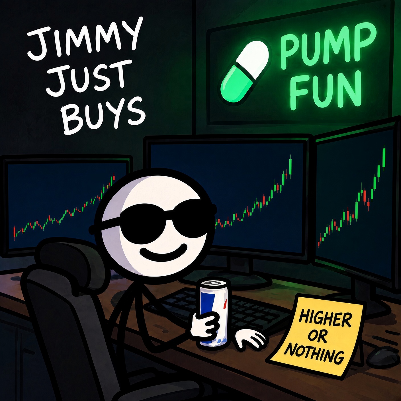 Jimmy sitting at his trading desk